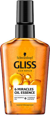 Schwarzkopf 6 Miracle Essences Λάδι Μαλλιών για Επανόρθωση 75ml