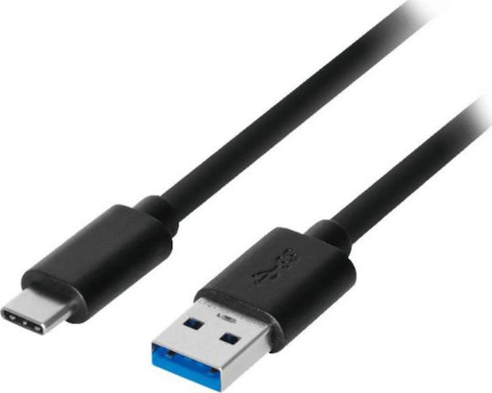 Akyga USB 3.1 Kabel USB-C männlich - USB-A Schwarz 0.5m (AK-USB-24)