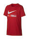 Nike Tricou pentru copii Roșu Dry Football Tee