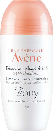 Eau Thermale Avène Body Αποσμητικό 24h σε Roll-On Χωρίς Αλουμίνιο 50ml