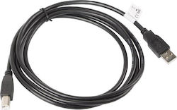 Lanberg CA-USBA-10CC-0050-BK USB 2.0 USB-A male σε USB-B male 5m