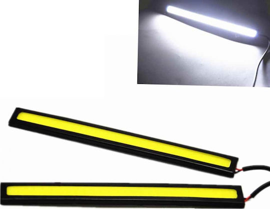 Slim Daytime Αδιάβροχα Φώτα Ημέρας Αυτοκινήτου LED Universal 12V 6W 17cm 2τμχ
