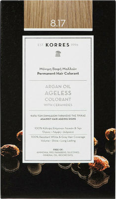 Korres Argan Oil Ageless Colorant Haarfarbe 8.17 Blond Light Beige 50ml