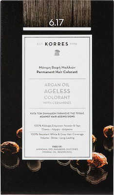Korres Argan Oil Ageless Colorant 6.17 Ξανθό Σκούρο Μπεζ 50ml