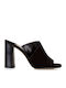 Sante Women's Sandals Black with Chunky High Heel