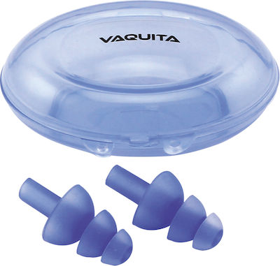 Vaquita 66702 Silicone Earplugs for Swimming Blue 2pcs 66702