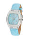 Chronotech Women's Watch with Blue Leather Strap