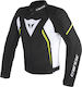 Dainese Avro D2 Tex Iarnă Bărbătesc Jachetă de Motocicletă Black/White/Yellow-Fluo 1735190-Q90