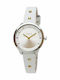 Furla Damen Uhr mit Weiß Lederarmband