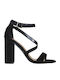 Envie Shoes Sandale dama cu Gros Toc Inalt in Culorea Negru