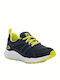 Breeze II Kids Sports Shoes Running with Laces Navy Blue