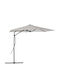 Garden & Terrace Hanging Metal Round Parasol with Stand Ecru