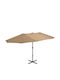 Square Aluminum Beige Parasol 4.6x2.7xH2.46m