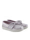 Kids Espradrilles with Hoop & Loop Closure Lilac Tiny Alpargata Bow Glitz