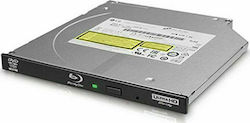 Hitachi-LG Data Storage BU40N Interner Optisches Laufwerk Aufnahme/Wiedergabe Blu-Ray / DVD/CD für Laptop Schwarz