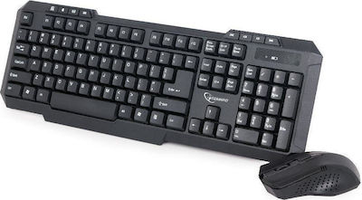 Gembird KBS-WM-02 Fără fir Set tastatură și mouse Engleză US