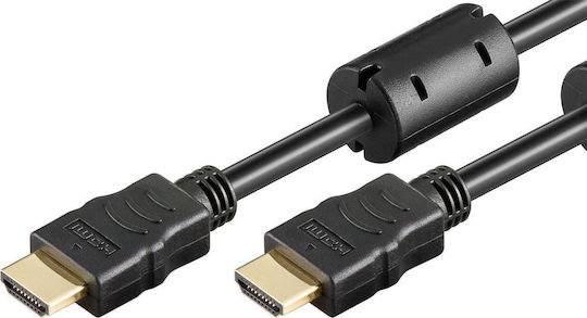 Powertech HDMI 1.4 High Speed 1080p 120Hz Cable HDMI male - HDMI male 10m Μαύρο
