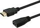 Savio HDMI 1.4 High Speed 1080p 120Hz Cable HDMI Male - HDMI Female 1m Black