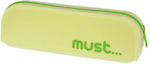 Must Focus Pencil Case Barrel with 1 Compartment Yellow 000579555