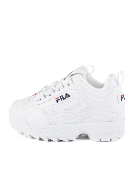 Fila Παιδικά Sneakers Disruptor II Λευκά
