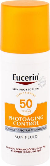 Eucerin Sun Fluid Photoaging Control Αδιάβροχη Αντηλιακή Λοσιόν Προσώπου SPF50 50ml