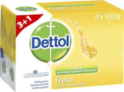 Dettol Fresh Soap 4 x 100gr