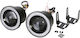 Angel Eyes Projector Round Fog lights with DRL Car LED Universal 10W 8.9cm with White Lighting 2pcs