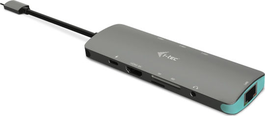 i-tec USB-C Docking Station mit HDMI 4K PD Ethernet Gray (C31NANODOCKLANPD)