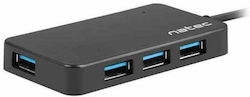 Natec Moth USB Hub 4 Θυρών (USB-A) NHU-1342 Natec Moth USB Hub 4 Θυρών (USB-A) NHU-1342
