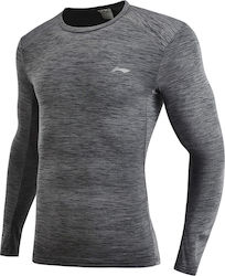 Li-Ning Running Series T-Shirt Long Sleeve Warm Shel Gray
