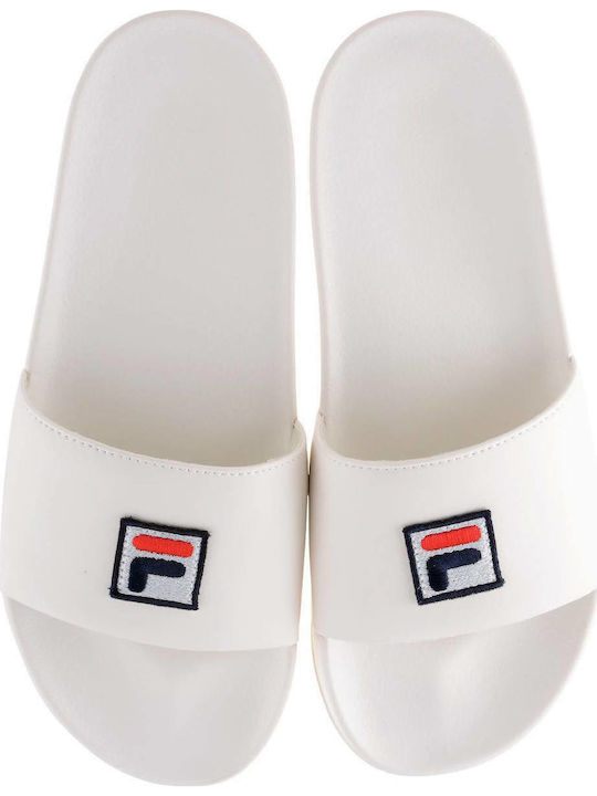 Fila Heritage Drifter Box Slides σε Λευκό Χρώμα