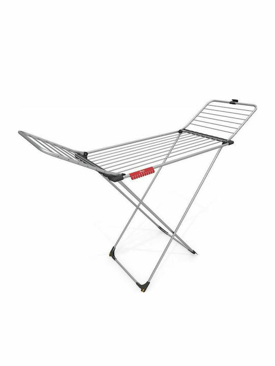 Vileda Aluminium Aluminum Folding Floor Clothes Drying Rack with Hanging Length 20m