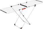 Vileda Doble Metallic Folding Floor Clothes Drying Rack with Hanging Length 22m