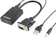 Gembird Μετατροπέας VGA male σε HDMI female GM-VGA-HDMI
