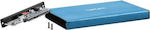 Natec Rhino Go Hard Drive Case 2.5" SATA III with connection USB 3.0 in Blau color