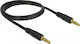 DeLock Καλώδιο Ήχου 3.5mm male - 3.5mm male Μαύρο 1m 85696