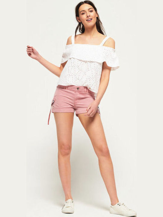 Tencel Rookie Cargo Γυναικείο Σορτς Ροζ