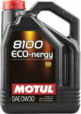 Motul 8100 Eco-Nergy Synthetic Car Lubricant 0W-30 5lt