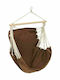 vidaXL Fabric Hammock Chair Brown 185x125cm