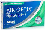 Air Optix Plus HydraGlyde 3 Μηνιαίοι Αστιγματικοί Φακοί Επαφής Σιλικόνης Υδρογέλης