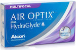 Air Optix Plus Hydraglyde Multifocal 6 Monatlich Kontaktlinsen Silikon-Hydrogel