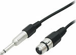 Blow Kabel XLR-Buchse - 6,3mm Stecker Schwarz 5m (DM-4362)