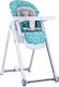 Lorelli Party Foldable Baby Highchair with Metal Frame & Fabric Seat Light Blue