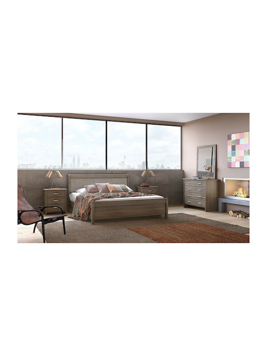 Bedroom Furniture Set No 26A Mocha 140x190cm 5pcs