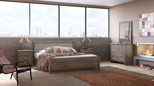 Schlafzimmer Set No 26A Mocha 160x200cm 5Stück