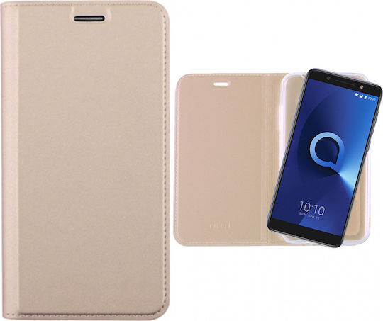 Idol 1991 Prime Magnet Book Piele artificială Auriu (Alcatel 3X)