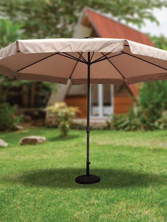 Umbrelă Rotundă Din Aluminiu Bej Φ2.7m