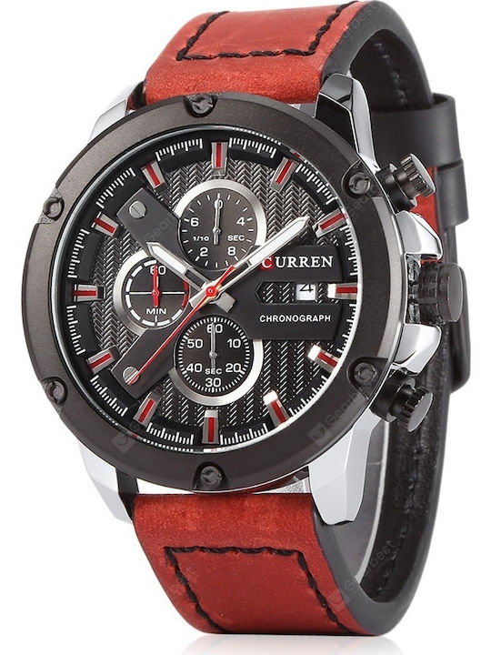 Curren Herrenuhr 22mm Chronograph Batterie mit ...