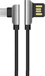 Hoco Braided USB 2.0 to micro USB Cable Μαύρο 1.2m (U42)