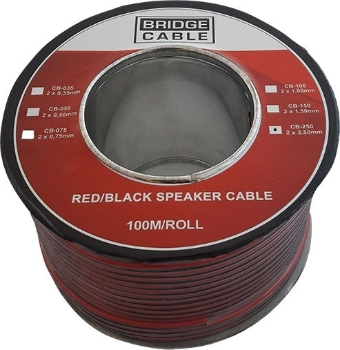 Bridge Cable Καλώδιο Ηχείου Ατερμάτιστο 100m (CB-250) 1τμχ